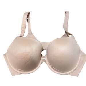 Auden Women's 38C Beige Light Lift Plunge T-Shirt Bra